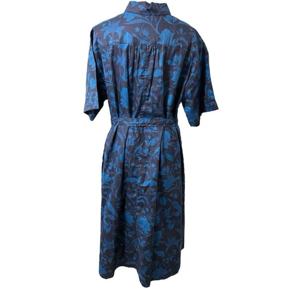 Tucker Collared Dress Navy Duth Wallflower in Light Weight Cotton Size Large NWT - Picture 3 of 8